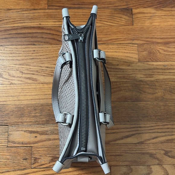 Patricia Nash Leather Ava Medium Woven Tote Stone - Picture 6 of 16